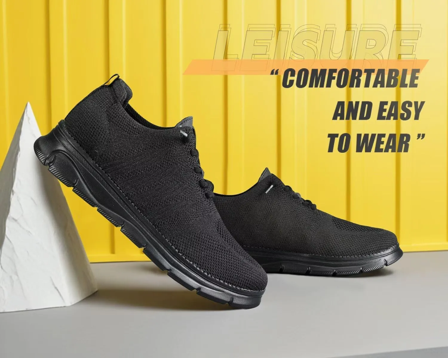 Mens Casual Oxfords Shoes Mesh Slip On Fashion Walking Dress Sneakers Work Lightweight Breathable Soft Sole