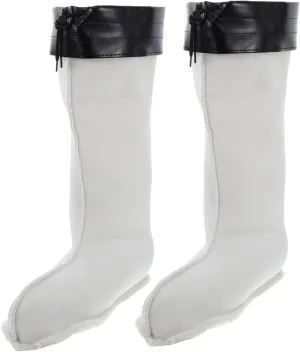 Men's Insulated Waterproof Boot Liner Warm Fleece Liner Removable Design for Hiking Rain Boot Cover Size 43-46 Tall
