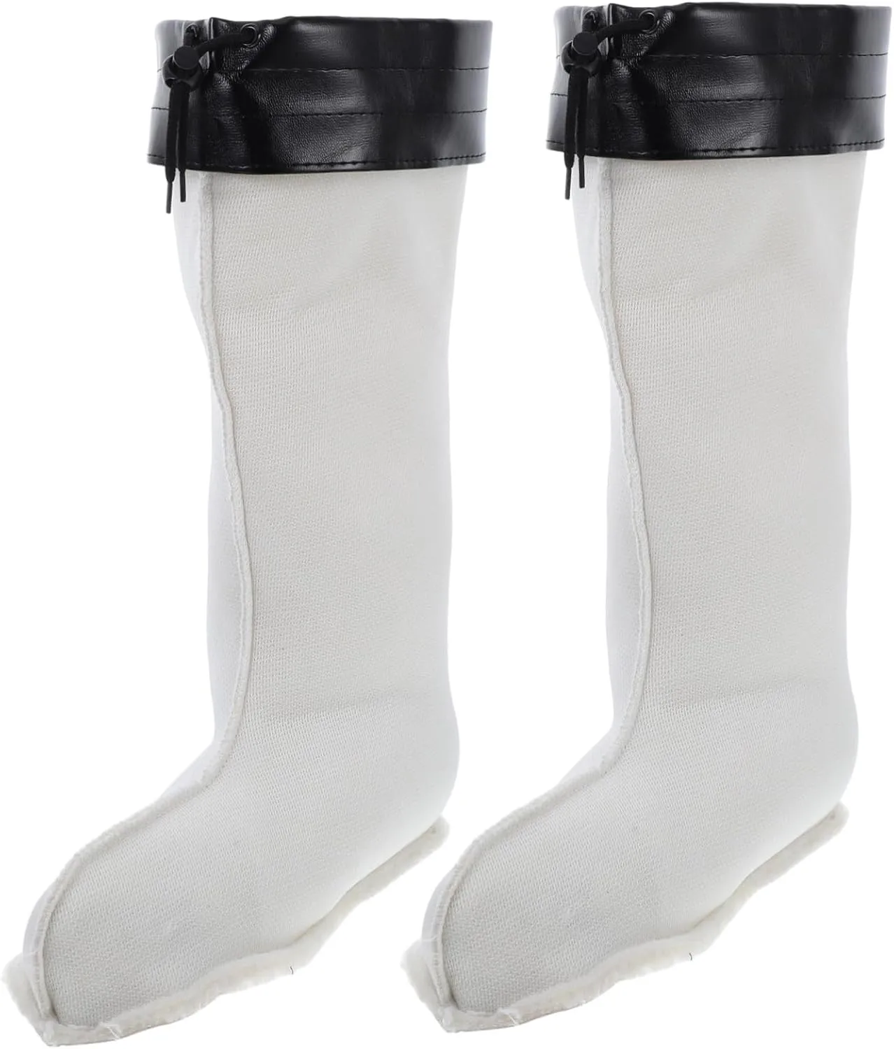 Men's Insulated Waterproof Boot Liner Warm Fleece Liner Removable Design for Hiking Rain Boot Cover Size 43-46 Tall