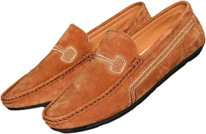 Men's Loafers Slip on Shoes Soft Sole Genuine Leather Driving Shoes Casual Penny Loafers for Men