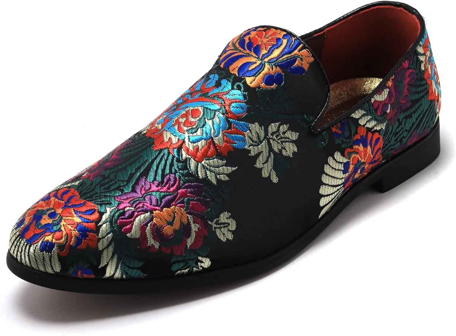 Men's Luxury Embroidery Penny Loafer Noble Slip-on Suede Loafers Shoes Smoking Slippers Party Dancing Shoes Plus Size 7-13