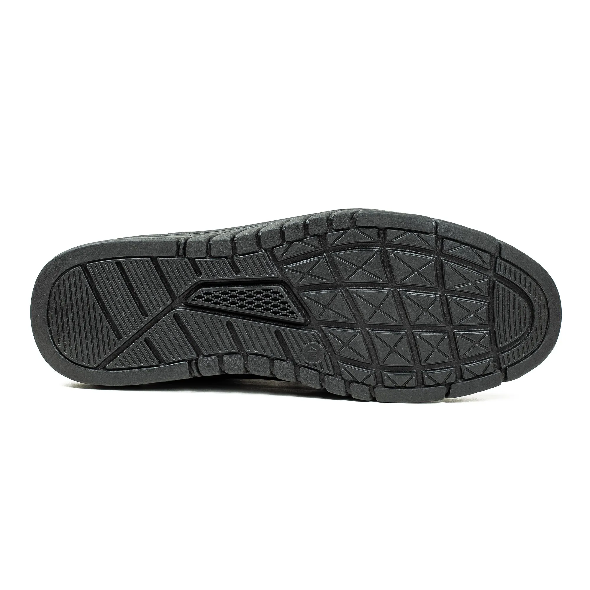 Men's Navy Nubuck Leather Slip-On Shoes | Vibrant® Comfort with TPR Outsole and Cushioned Insole