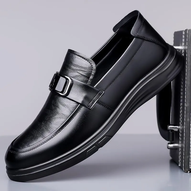 Mens Oxfords Shoes Modern Genunie Leather Brogues Fashion Business Casual Derby Wedding Tuxedo Shoes for Men