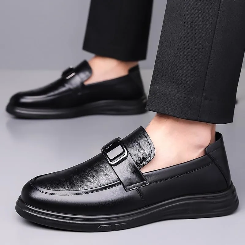 Mens Oxfords Shoes Modern Genunie Leather Brogues Fashion Business Casual Derby Wedding Tuxedo Shoes for Men