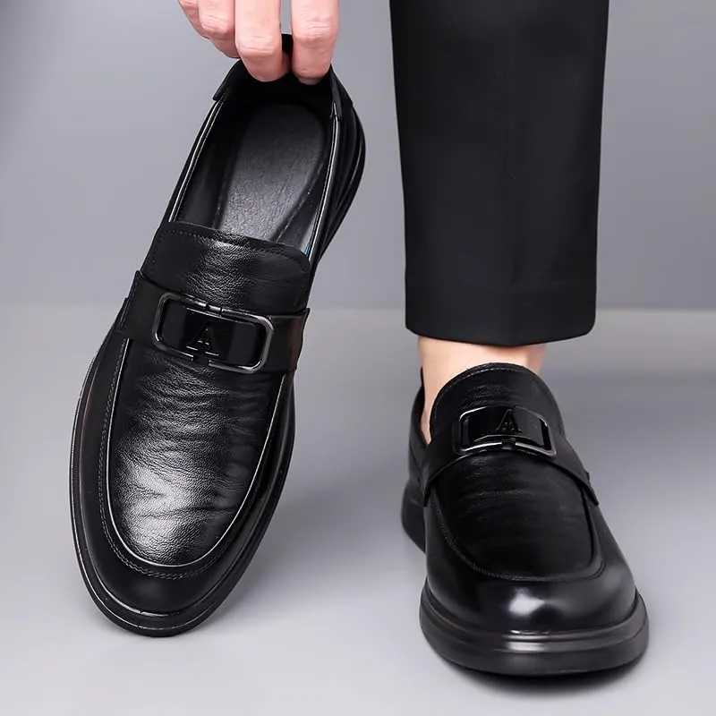 Mens Oxfords Shoes Modern Genunie Leather Brogues Fashion Business Casual Derby Wedding Tuxedo Shoes for Men