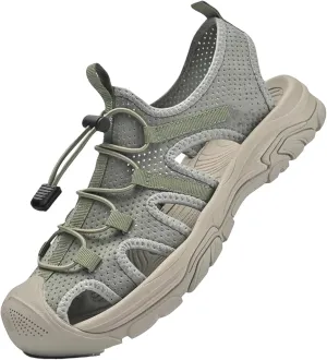 Men's Quick-Dry Hiking Sandals - Non-Slip Outdoor Beach Slippers with Cushioned