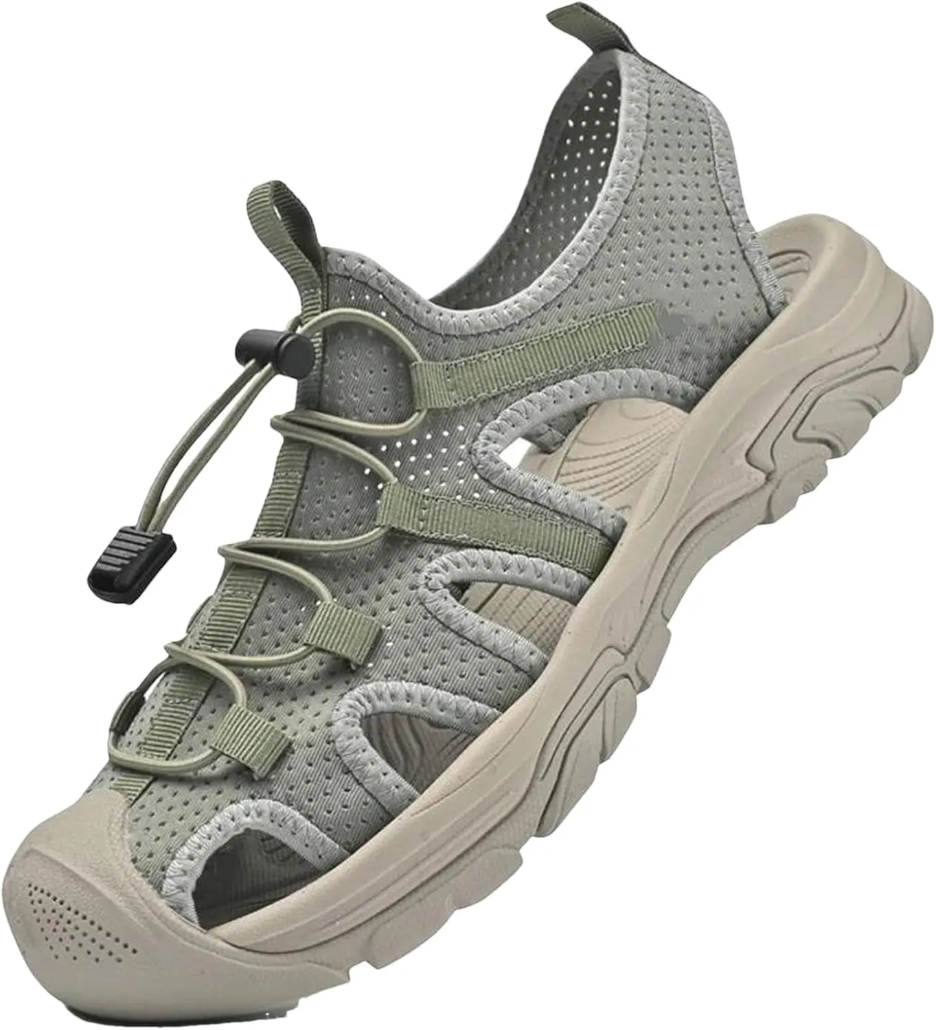 Men's Quick-Dry Hiking Sandals - Non-Slip Outdoor Beach Slippers with Cushioned