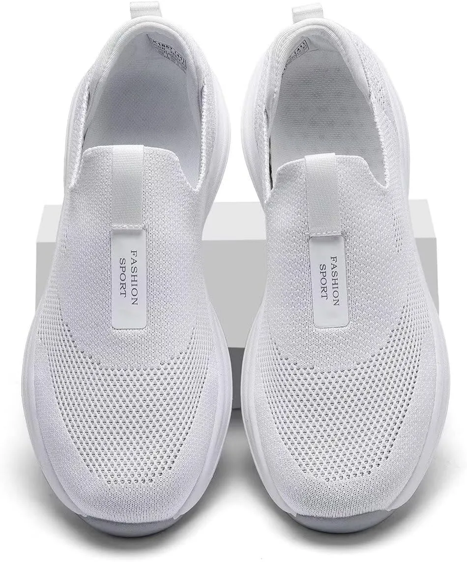 Men's Running Shoes Casual Slip on Walking Tennis Gym Sneakers Lightweight Breathable Mesh Workout Sports Soft Sole