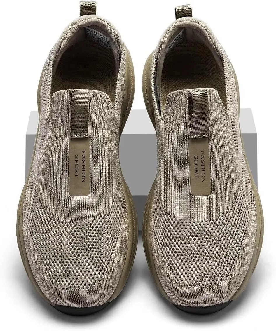 Men's Running Shoes Casual Slip on Walking Tennis Gym Sneakers Lightweight Breathable Mesh Workout Sports Soft Sole