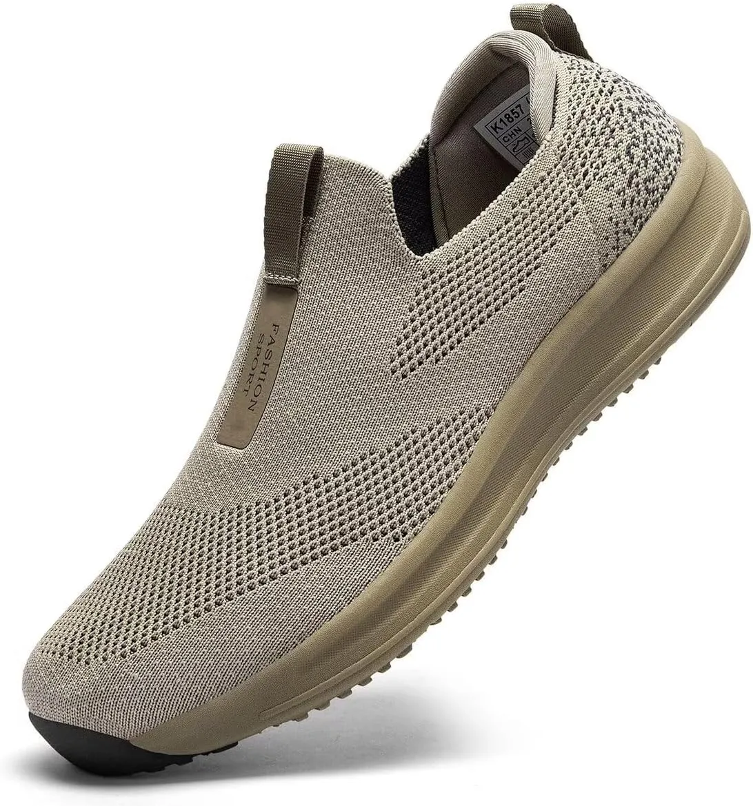 Men's Running Shoes Casual Slip on Walking Tennis Gym Sneakers Lightweight Breathable Mesh Workout Sports Soft Sole