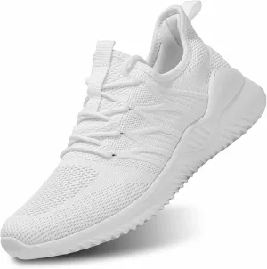 Mens Running Shoes Slip-on Walking Sneakers Lightweight Breathable Casual Soft Sole Trainers