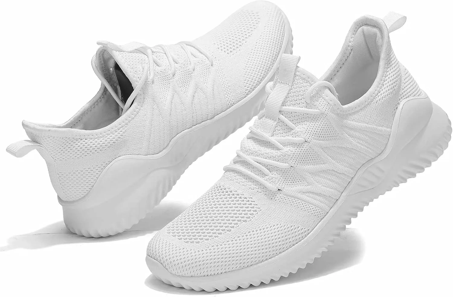 Mens Running Shoes Slip-on Walking Sneakers Lightweight Breathable Casual Soft Sole Trainers