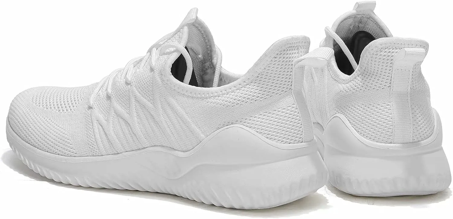 Mens Running Shoes Slip-on Walking Sneakers Lightweight Breathable Casual Soft Sole Trainers