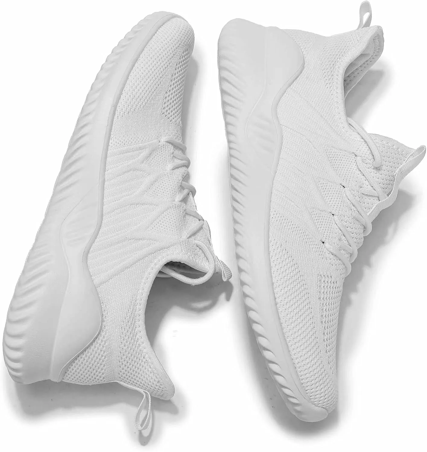 Mens Running Shoes Slip-on Walking Sneakers Lightweight Breathable Casual Soft Sole Trainers