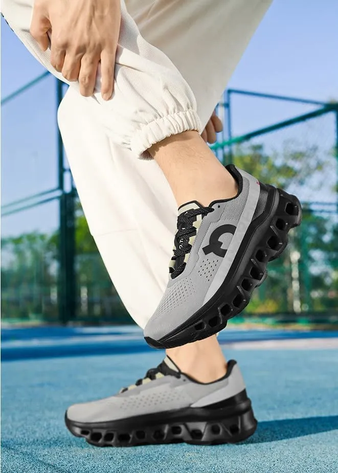 Men's Running Sneakers Shoes Comfortable Cushioned Mens Road Running Shoes, Slip on Breathable Soft Bottom Casual Athletic Shoes, Walking Tennis Jogging Workout Men Wide Trainers