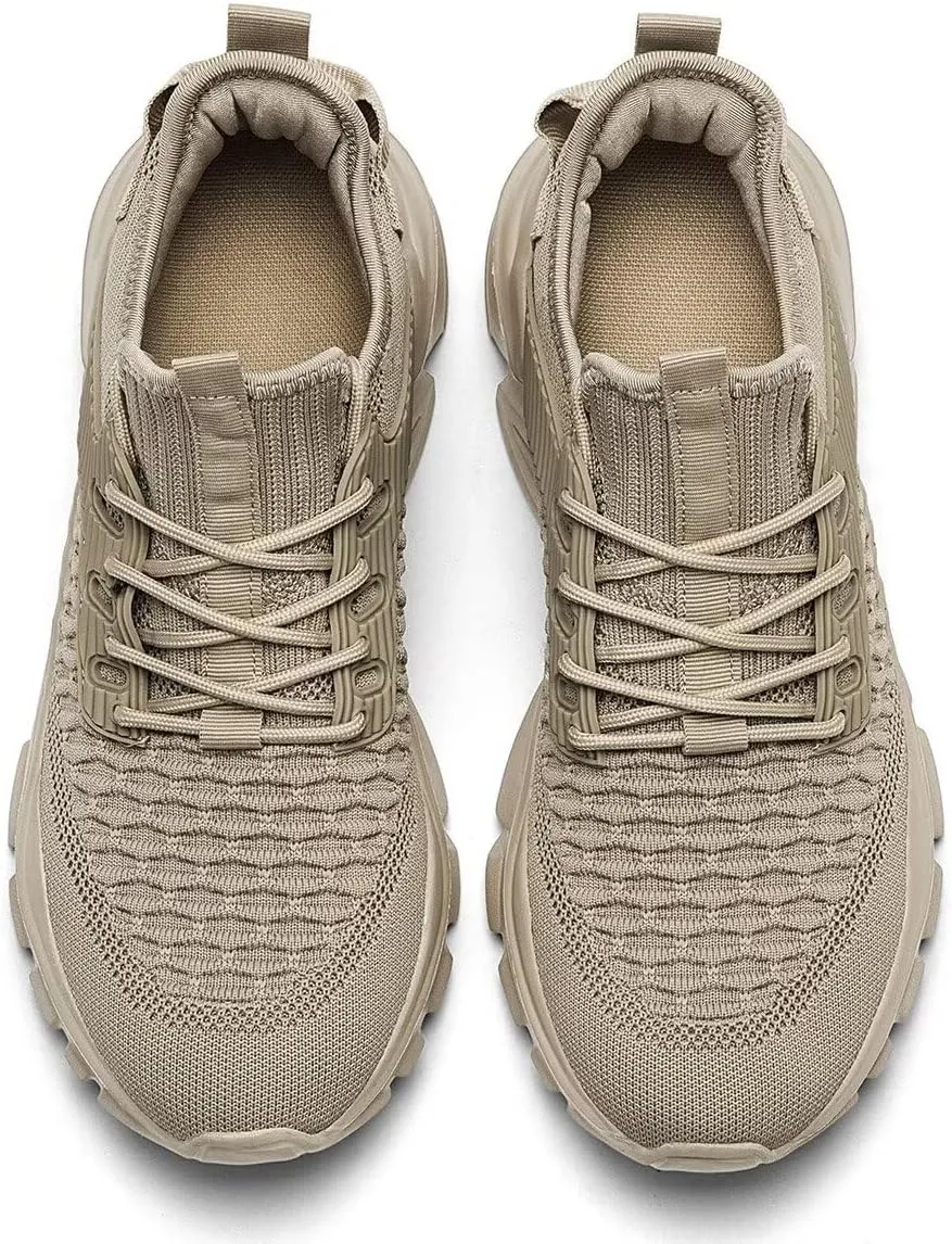 Mens Running Tennis Shoes Slip on Walking Fashion Athletic Sneakers Work Gym Shoes Comfort Lightweight Mesh Soft Sole