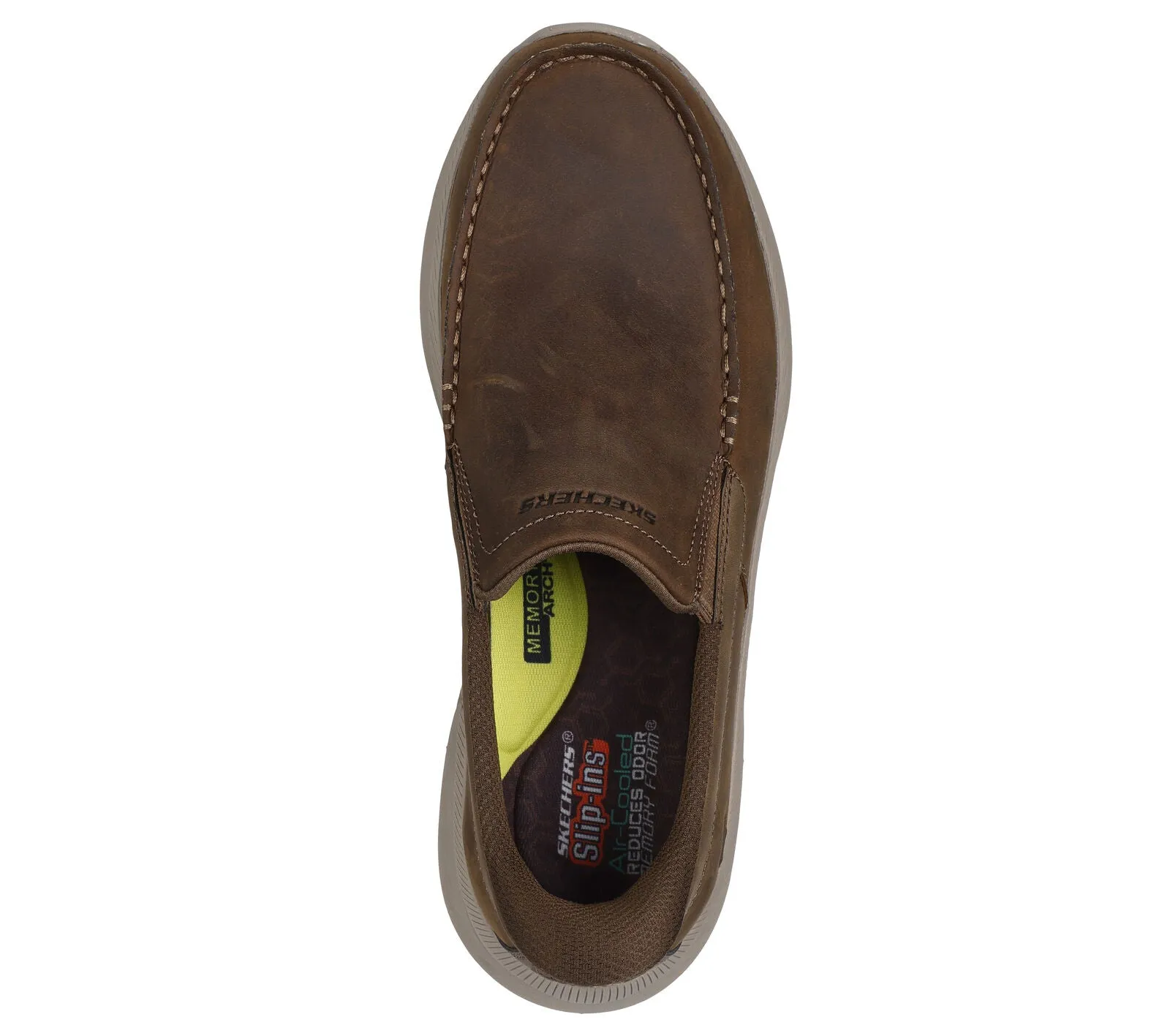 MEN'S SKECHERS SLIP-IN RELAXED FIT: POLLARD - OSGOOD | DESERT