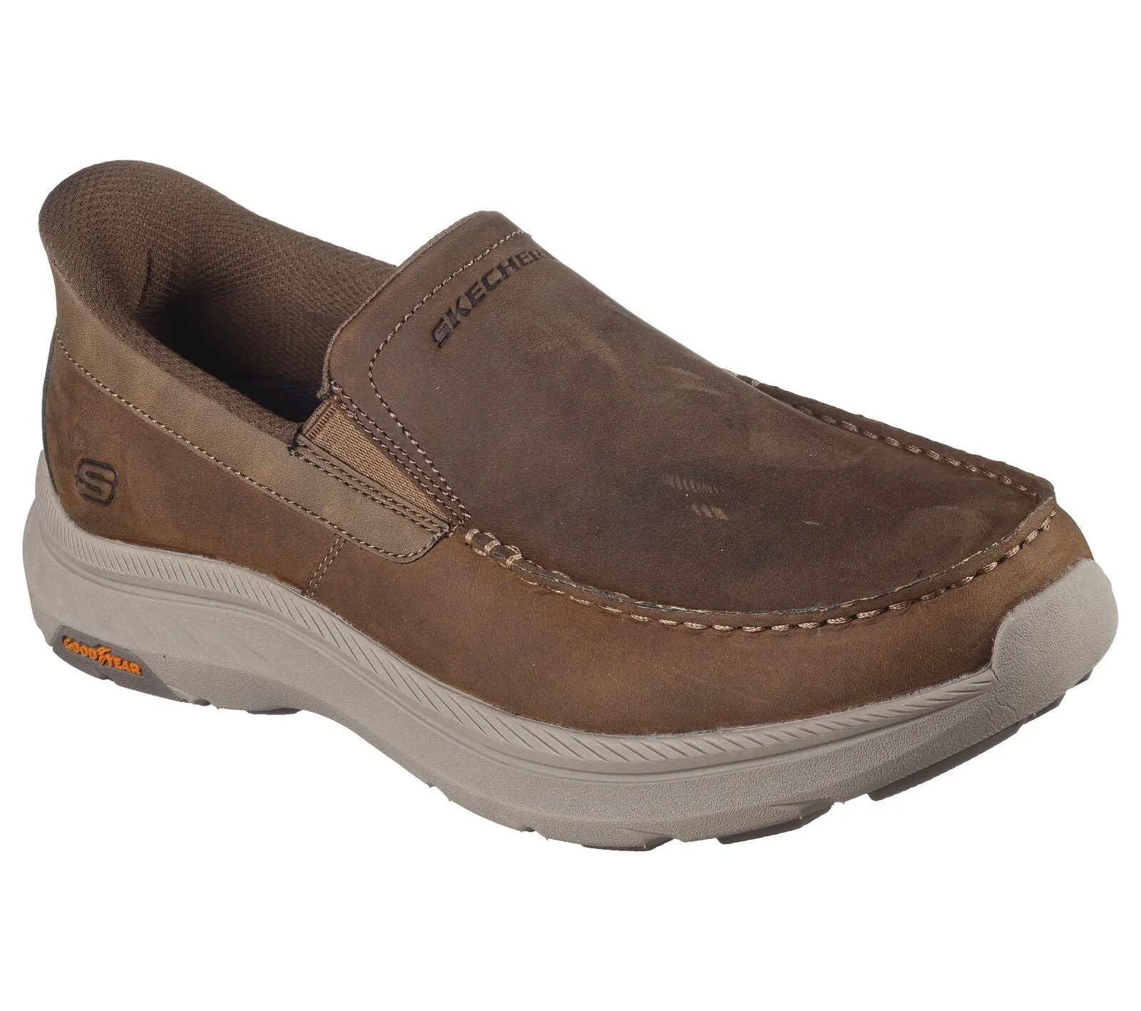 MEN'S SKECHERS SLIP-IN RELAXED FIT: POLLARD - OSGOOD | DESERT