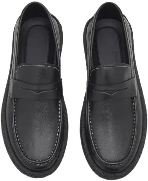 Men's Trendy Solid Slip On Loafer Shoes for Driving Walking Wedding Outdoor Indoor Size