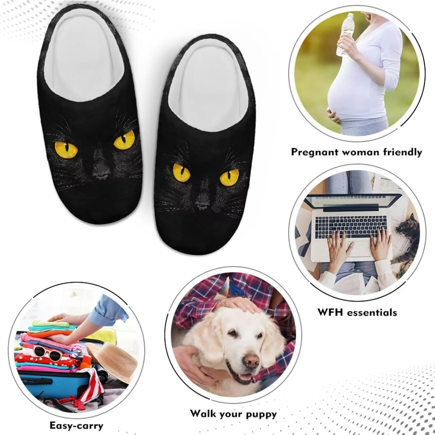 Men's Women's Non-slip Slippers, Flannel Warm Soft Cozy Slippers, House Bedroom Indoor/Outdoor Warm Shoes, Size 2-12