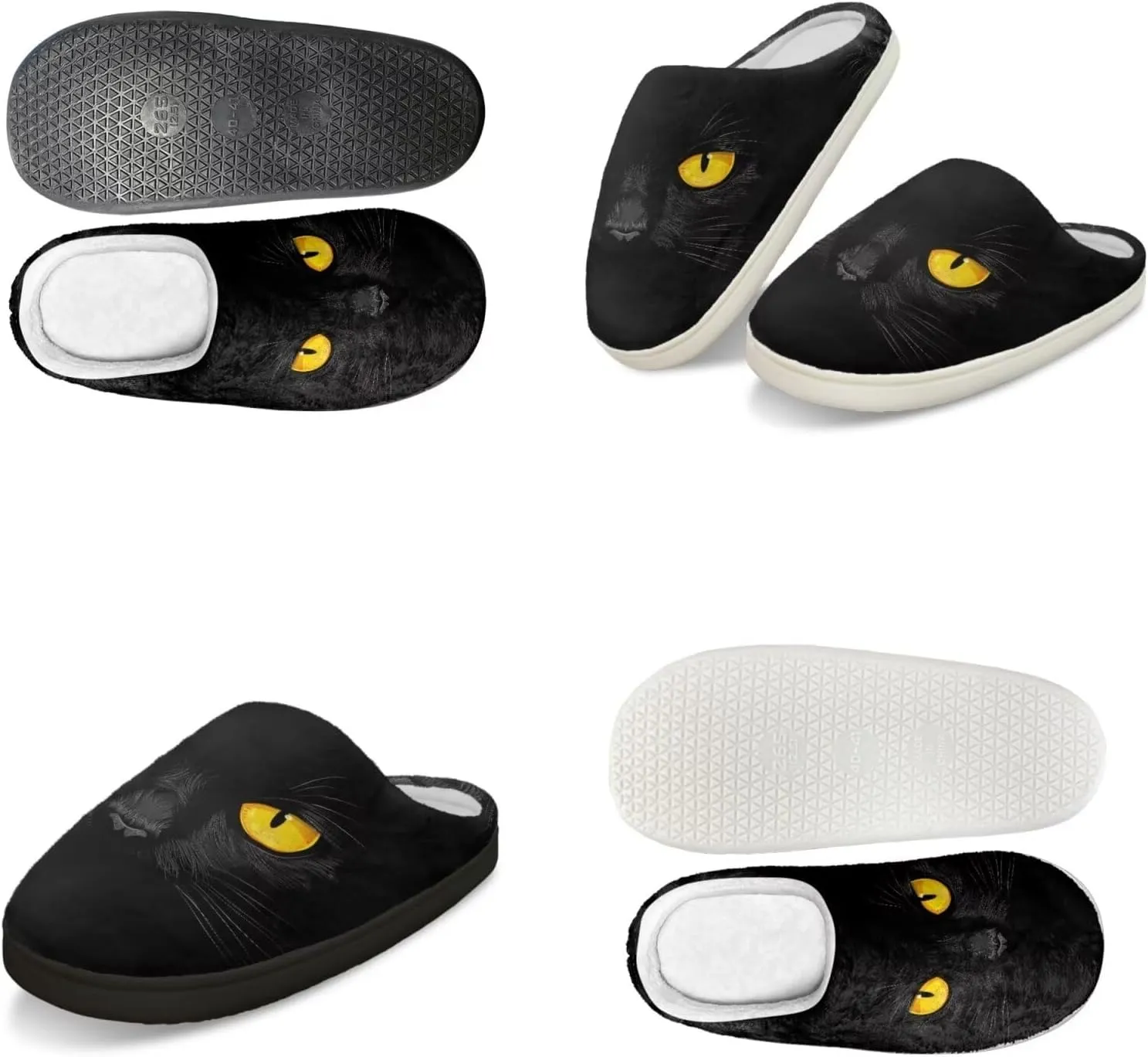 Men's Women's Non-slip Slippers, Flannel Warm Soft Cozy Slippers, House Bedroom Indoor/Outdoor Warm Shoes, Size 2-12