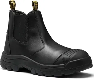 Men's Work Boots Steel Toe Soft Toe Waterproof Slip On Anti-Puncture Slip Resistant Safety Working Boots