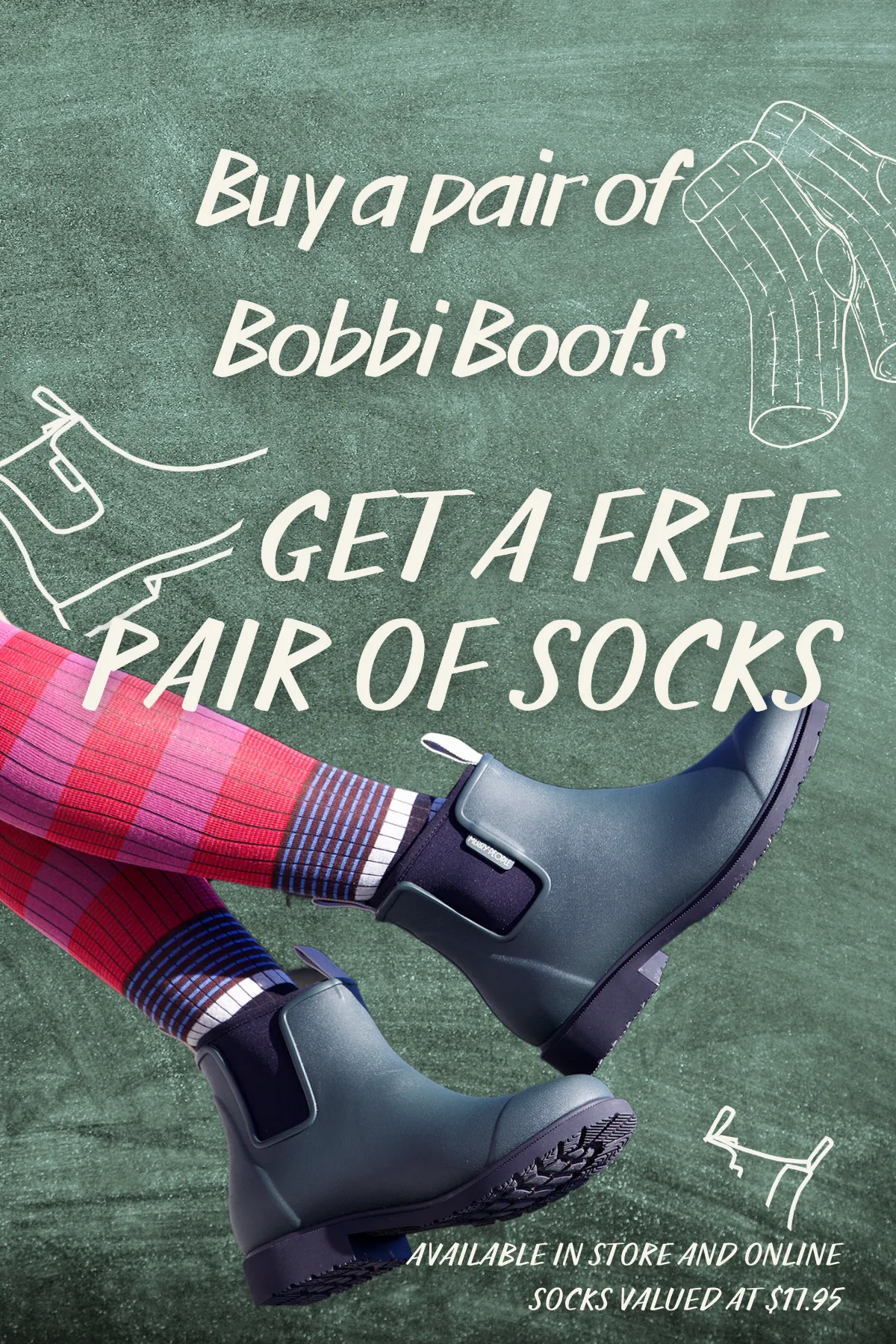 Merry People Bobbi Gumboots/Rainboots - Midnight Blue