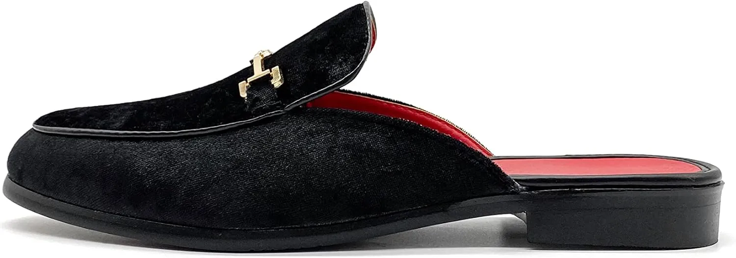 MHB Men's Mule Stylish Backless Slip-On Loafer Casual Dress Sandal Shoes Fashionable Slipper for Men Plus Size 7-13