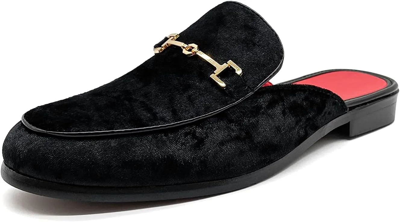 MHB Men's Mule Stylish Backless Slip-On Loafer Casual Dress Sandal Shoes Fashionable Slipper for Men Plus Size 7-13