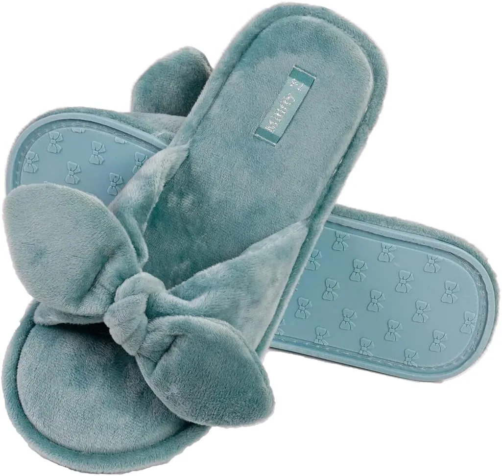 Millffy Summer Slippers for Women Indoor Open Toe Slippers Kawaii Cotton Bedroom Slippers for Womens Sandal Slippers