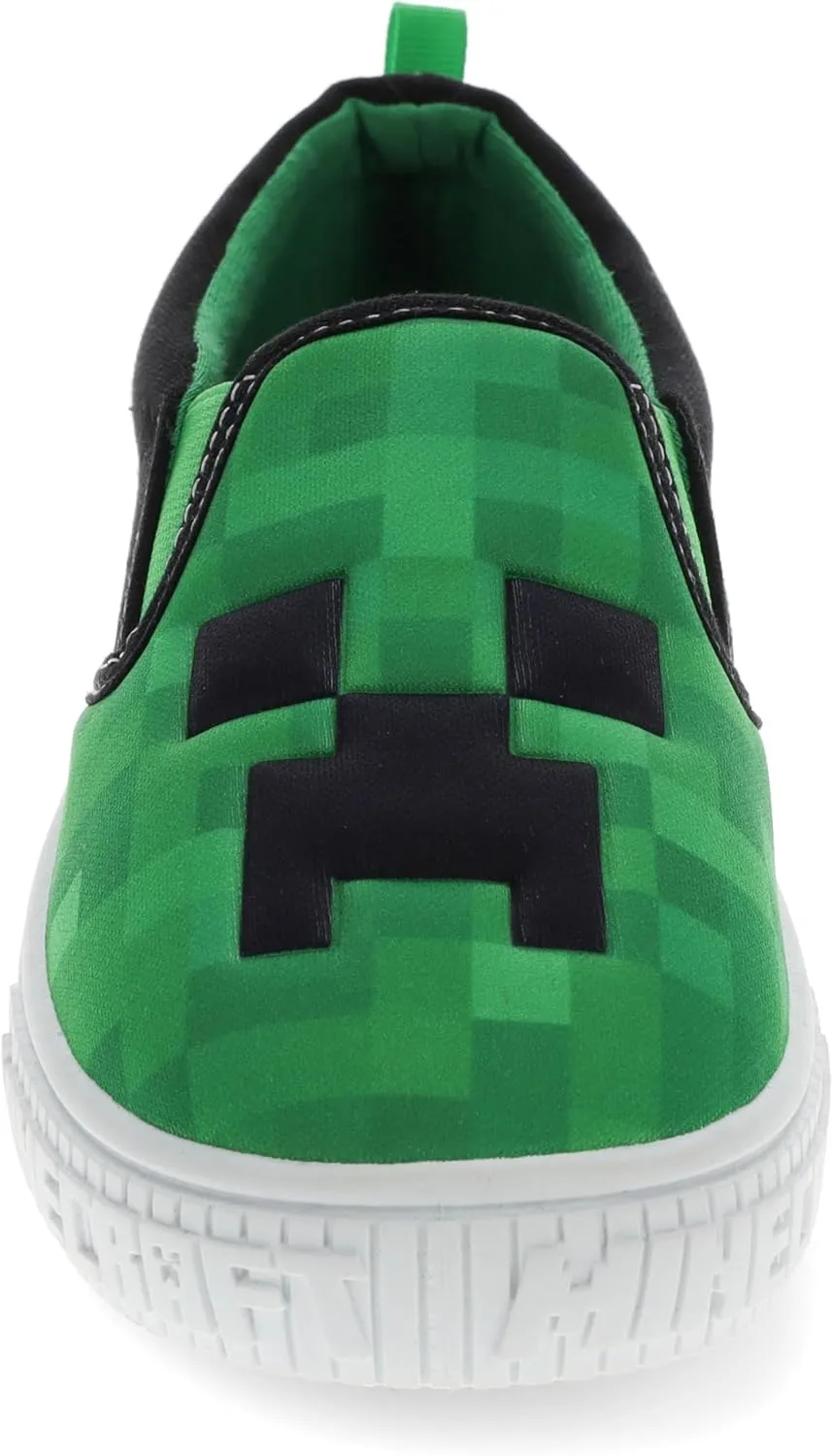 Minecraft Boys Creeper Slip-On Shoes for Little Kids, Sport, Skate, Casual