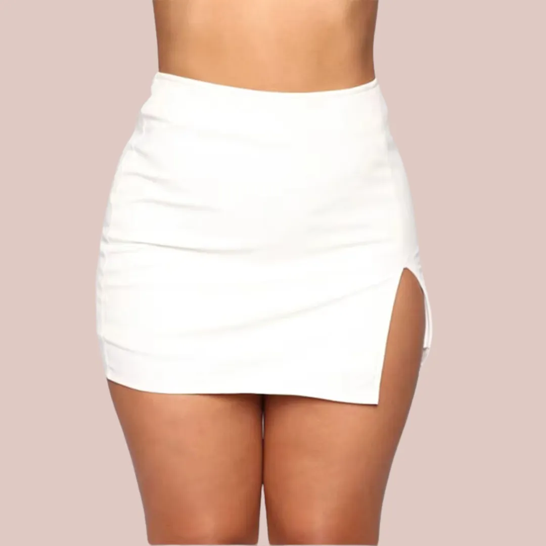 Mini Skirt With Side Split