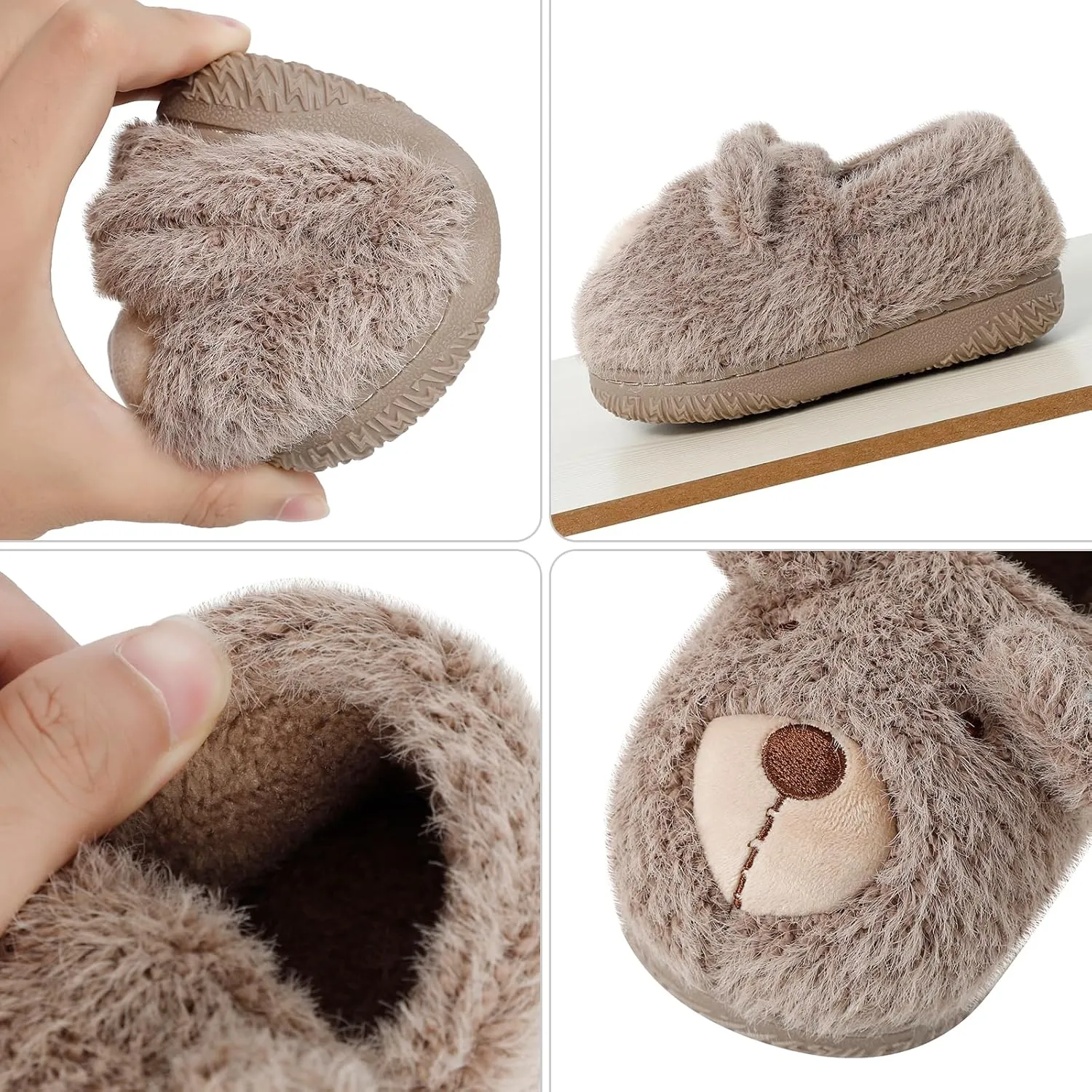MK MATT KEELY Toddler Girls Bunny Slippers Winter Warm Shoes Rabbit House Soft Slippers