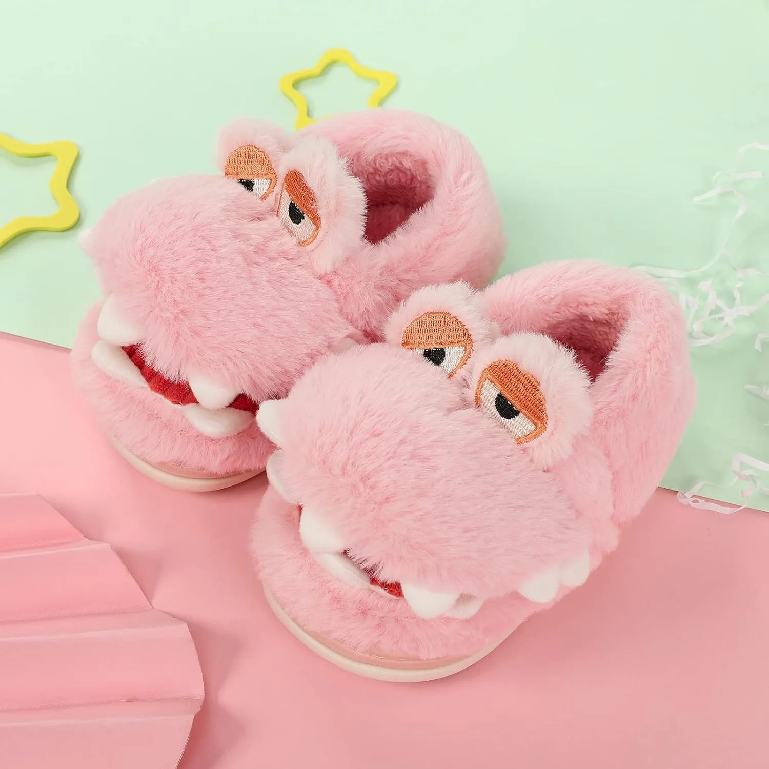 MK MATT KEELY Toddler Girls Bunny Slippers Winter Warm Shoes Rabbit House Soft Slippers