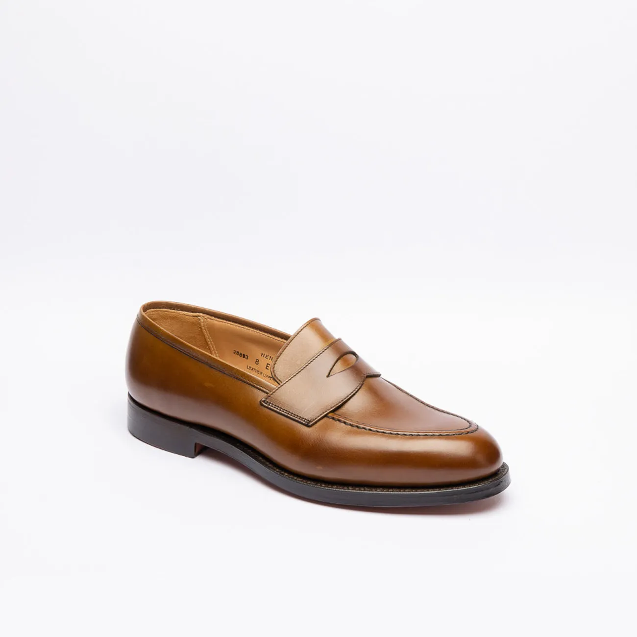 Mocassino penny Crockett & Jones Henley in pelle marrone (Light Brown*)