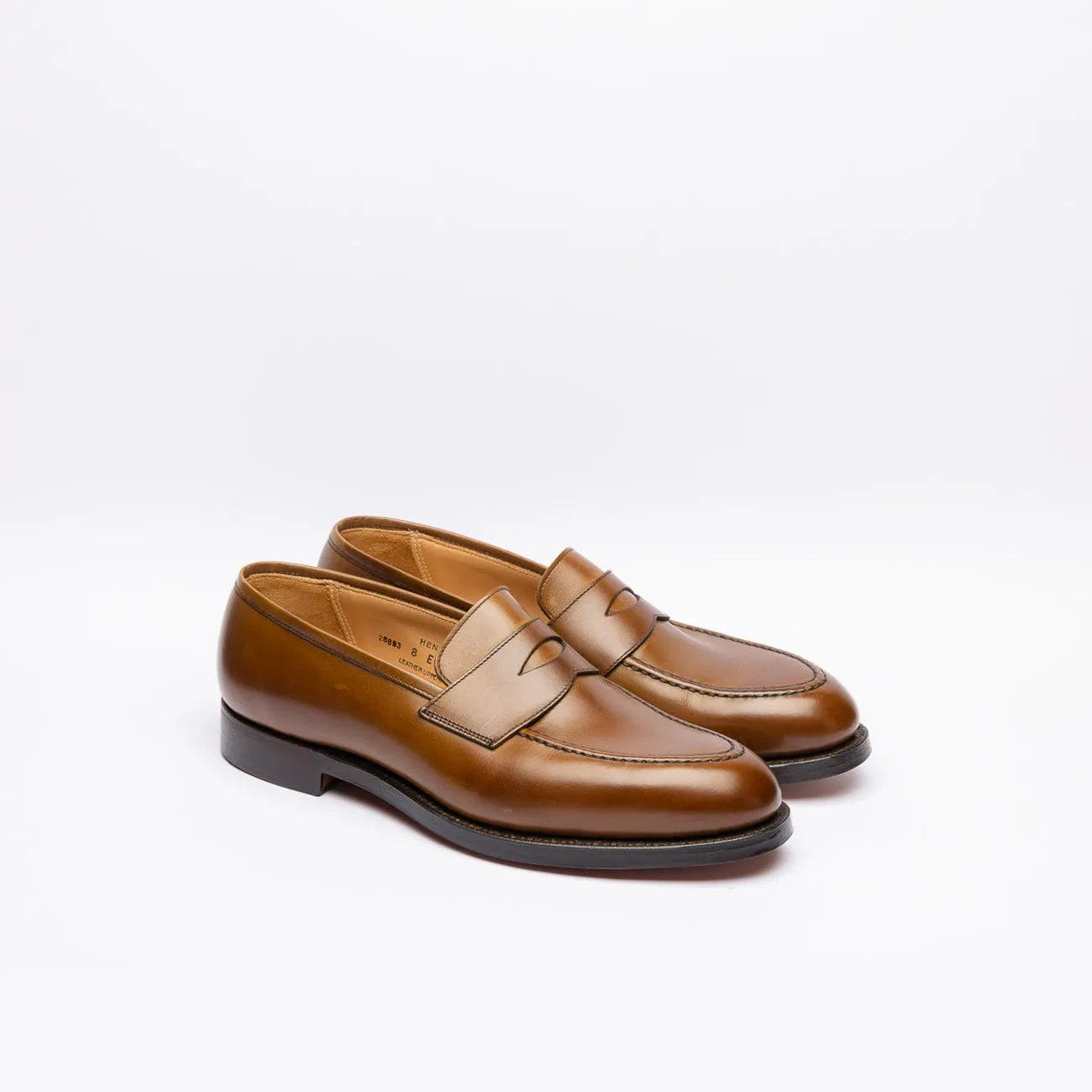 Mocassino penny Crockett & Jones Henley in pelle marrone (Light Brown*)
