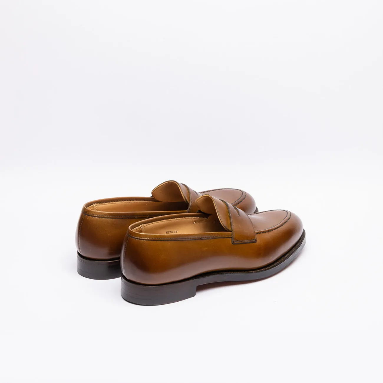 Mocassino penny Crockett & Jones Henley in pelle marrone (Light Brown*)