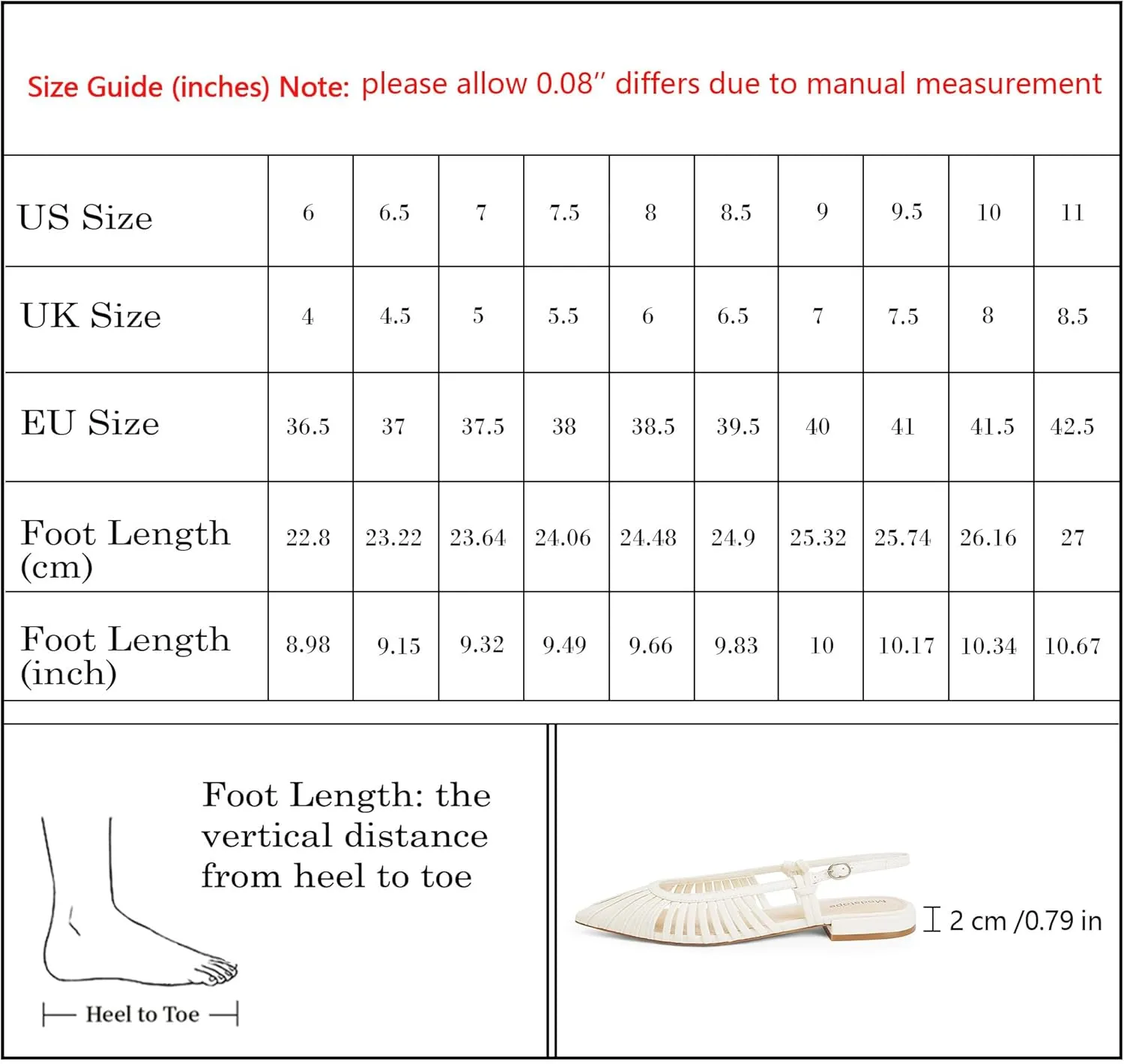 Modatope Slingback Flats for Women Pointed Toe Ballet Flats Classic Low Heel Sandals Dress Shoes