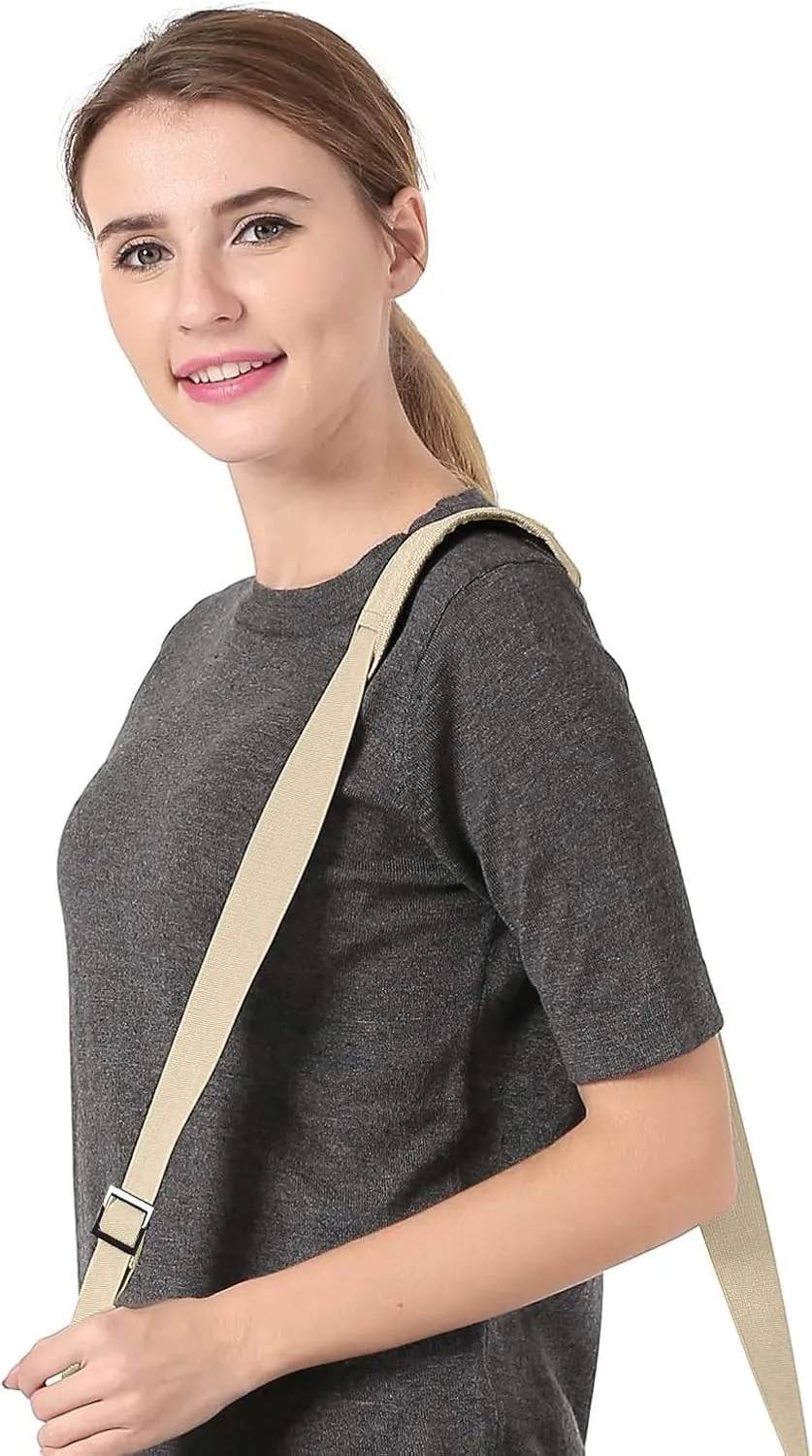 MOSISO 56 inch Shoulder Strap, Adjustable Thick Soft Universal Replacement Non-Slip Fit Padded with Metal Swivel Hooks for Laptop Shoulder Bag/Laptop Messenger Bag/Crossbody Bag, Khaki