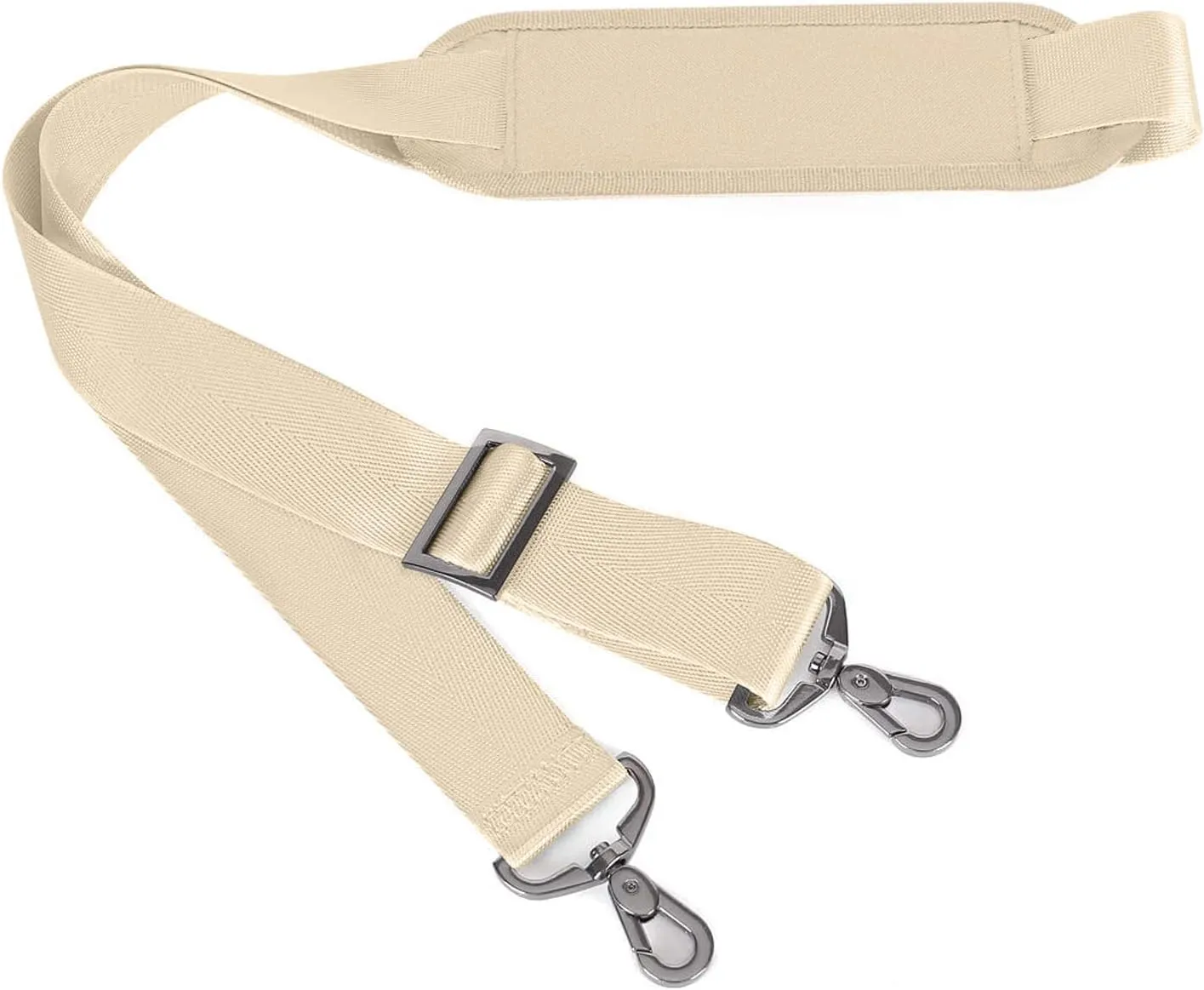 MOSISO 56 inch Shoulder Strap, Adjustable Thick Soft Universal Replacement Non-Slip Fit Padded with Metal Swivel Hooks for Laptop Shoulder Bag/Laptop Messenger Bag/Crossbody Bag, Khaki