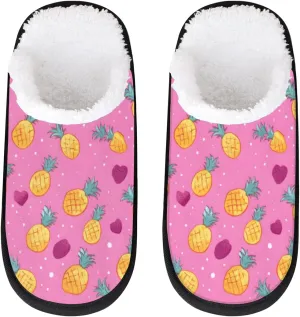 Nectarines Women's Indoor Bedroom Slippers Soft Fuzzy Slip On House Slippers for Winter Bedroom Outdoor