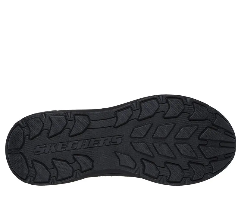 NEW Men's SKECHERS SLIP-INS RELAXED FIT: POLLARD - OSGOOD Black LEATHER Shoes AUTHENTIC IN BOX