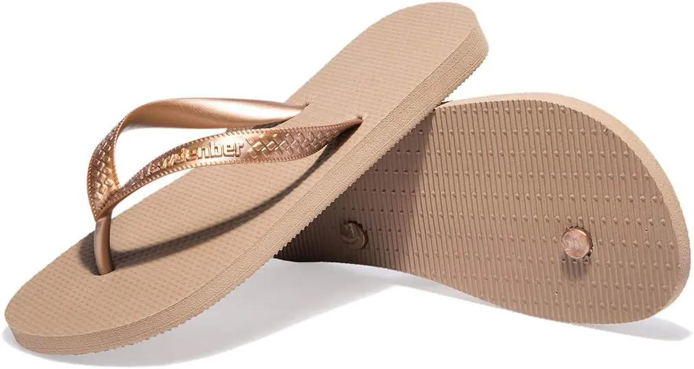 NewDenBer Men's Women's Classical Comfortable EVA Rubber Sandal Flip Flops
