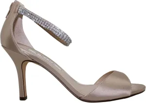 NINA Womens Volanda Satin Embellished Dress Sandals