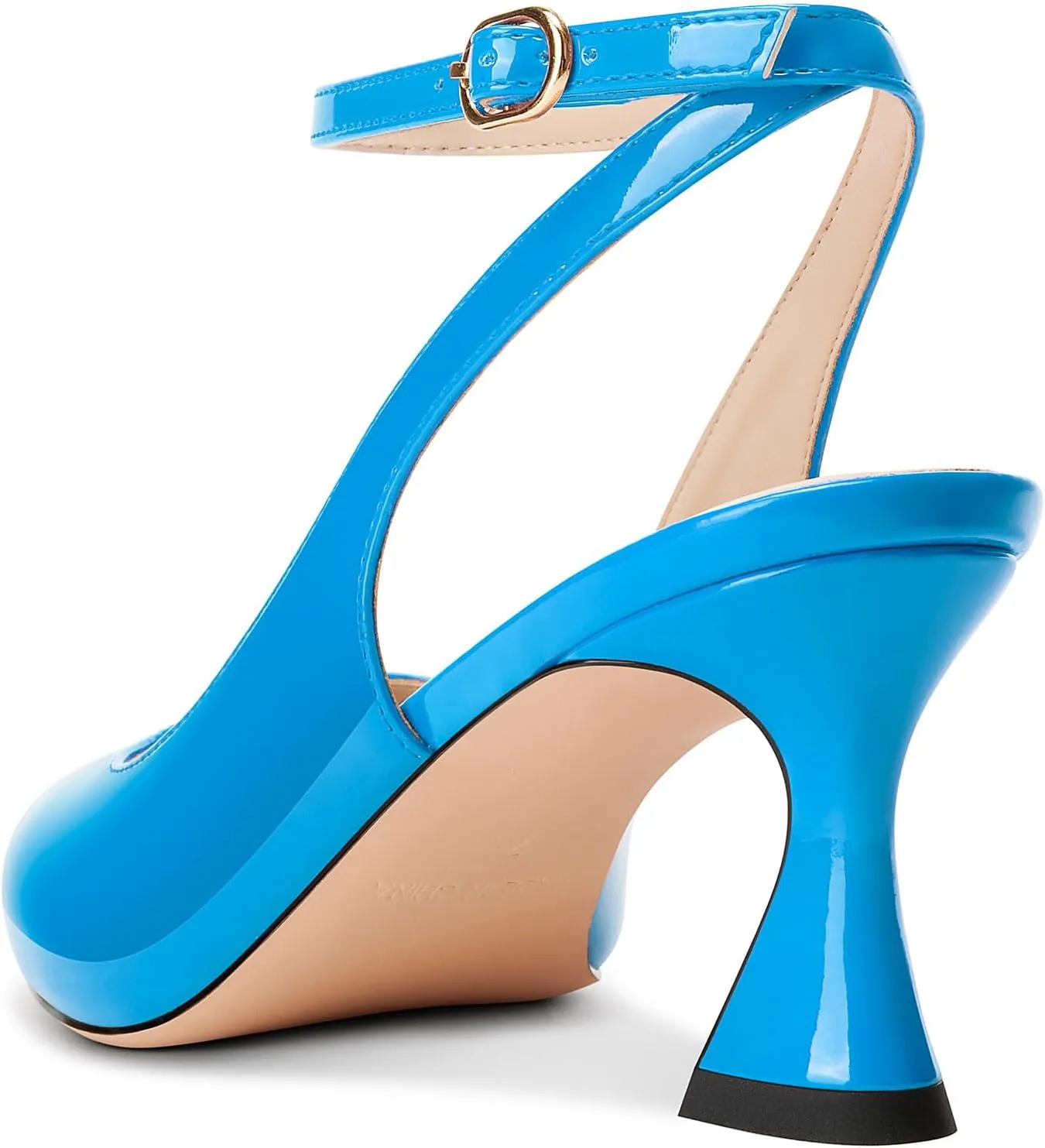 NobleOnly Womens Close Pointed Toe Ankle Strap Kitten Heels Slingback Dress Wedding Casual Pumps 2.4 Inches Heels