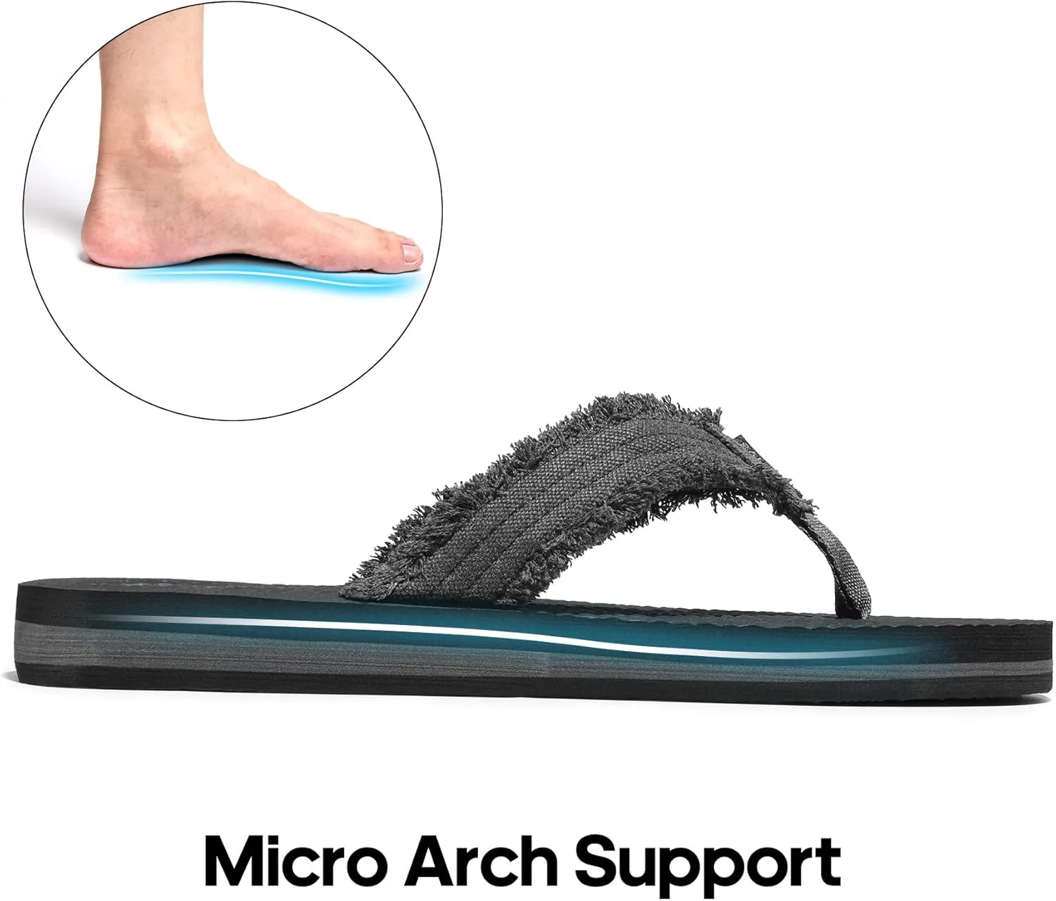 NORTIV 8 Men's Thong Flip Flops Sandals Comfortable Light Weight Beach Sandal