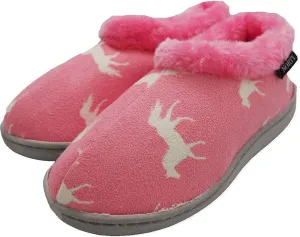 NORTY - Toddler Little Kid Big Kid Girls Fleece Memory Foam Slip On Indoor Slippers