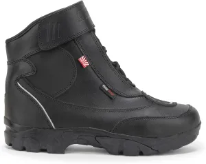 Noru Resu Waterproof Lace-Up Motorcycle Boot with Steel Shank and Slip-Resistant Sole