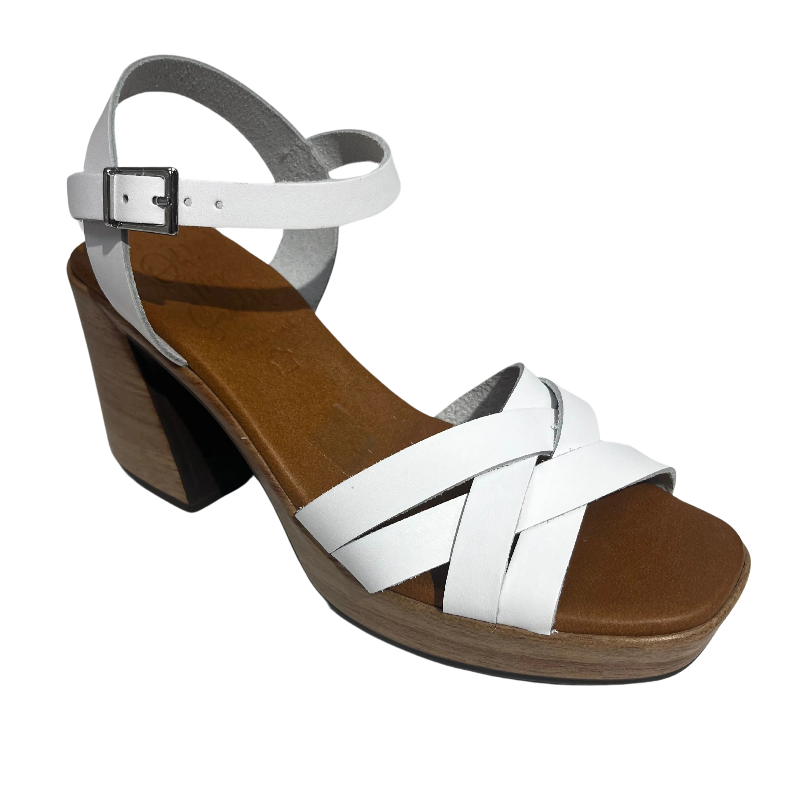 Oh My Sandals Ladies Block High Heel Sandal 5398