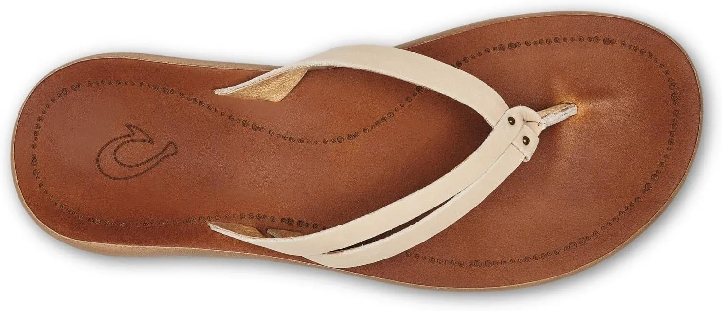OLUKAI Kapehe Luana Women's Beach Sandal, Soft & Comfortable Full-Grain Leather, Casual & Modern Style